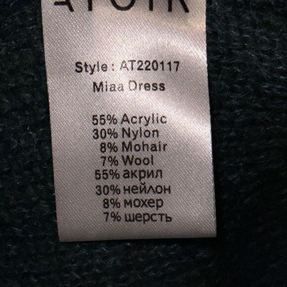 NWTs Atoir Mohair Blend Mock Mini Dress w/ Double Tie Back Size 2 - Picture 6 of 7